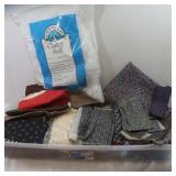 Assorted Fabric Yardages & Cluster Fiber