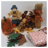 Misc Fall Decor-Plastic Tablecloths &more