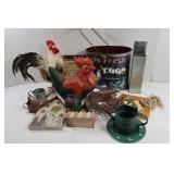 Assorted Country Decor-Chickens & more