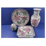Home Decor Lot-Vase, Plates & more