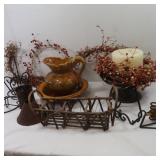 Fall Decor, Pitcher, Bowl(USA)