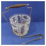 Vintage Ice Bucket & Tongs