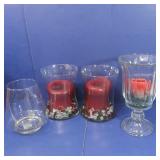 Large Candle Holder w/Candles