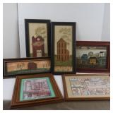 Framed Country Themed Prints