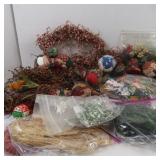 Craft Items & Decor w/Bin