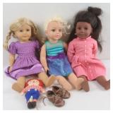 3 Dolls(2 American Girl,1 Alexander & Raggedy Ann