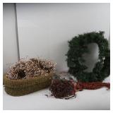 Christmas Wreath, Garland, Basket, &more