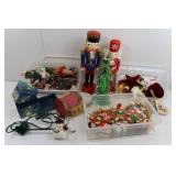 Christmas Lot-2 Nutcrackers,Ornaments,Nesting Box,