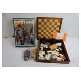 Multi-game Board, Chess/Checkers, Dominoes,Stocks&