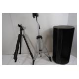 CD/DVD Holder, 2 Camera Tripods(Ravelli Tripod is