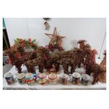 Misc Christmas Decor-Vine&Berry Wreath &more