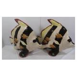 2 Large Ceramic Decorative Fish