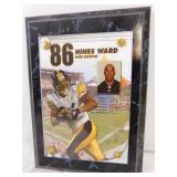 Small Hines Ward Football Plaque