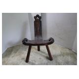 Vintage Wood Birthing Chair-handcrafted in Spain