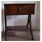 Vintage Dincan Fife Style 1 Drawer Side Table-
