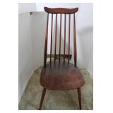 Vintage Mid-Century Wood Chair-38"H