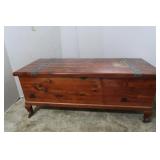 Vintage Cedar Chest-45"Wx18"Dx19"H(worn)