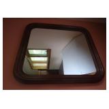 Wood Framed Hanging Mirror-36"Wx40"H