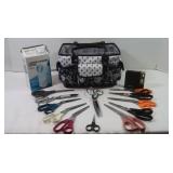 Tote w/Scissors, Clothes,