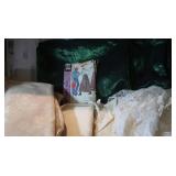 Large Lot of Sewing Fabric in Large Bin