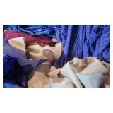 Large Lot of Sewing Fabric in Large Bin