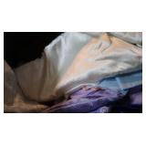 Large Lot of Sewing Fabric in Large Bin