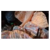 Large Lot of Sewing Fabric in Large Bin