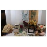 Home Decor Lot-Lamps, 50th Anniv Photo Album,