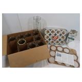 Canning Jars-12 Jelly Jars(NIB),12-1Qt Jars w/Lids