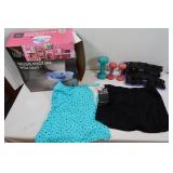 New Swimsuit(Sz 12), Hand Weights,Deluxe Foot Spa