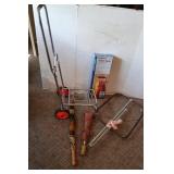 Utility Cart, Clothes Basket w/Wheels,Util. Hooks