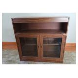 Entertainment Stand w/2 Glass Doors-particle board