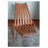 Unique Low to Floor Wood Chair-folds