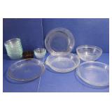 Pyrex Pie Plates, 10 Pyrex Dessert Cups & more