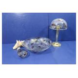 Lamps, Matching Bowl & Bell