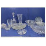 Glass Serving Bowls, Vases, Decanter