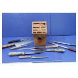Chicago Cutlery Knife Set w/Wood Block