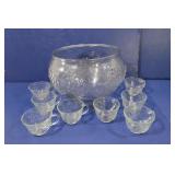 Indiana Glass Punch Bowl Set