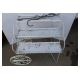 Decorative Metal Garden/Plant Cart-22x18x25"
