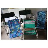5 Folding Chairs