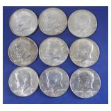9-40% Kennedy Half Dollars 2-