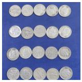 20-90% Silver Dimes(various years)