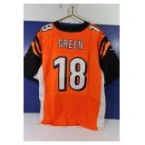 Official Bengals Stitched Jersey #18 Greene-Sz 48