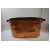Copper Kettle w/Handles 13 1/2"Wx24"Lx13"H