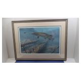 Framed Matted Muskie Print 79/850, Mark Susinno