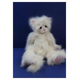 CHARLIE BEAR-CAT White Fuzzy 18"H