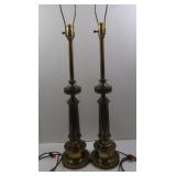 2 Stiffel Lamps w/o Shades-37"H