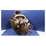 Boyds Bears Winter Family in Sled