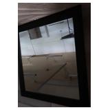 Vintage Beveled Mirror w/Wood Frame-40"x40"
