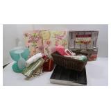 NIB Meatloaf Pan, Plastic Drinkware &more